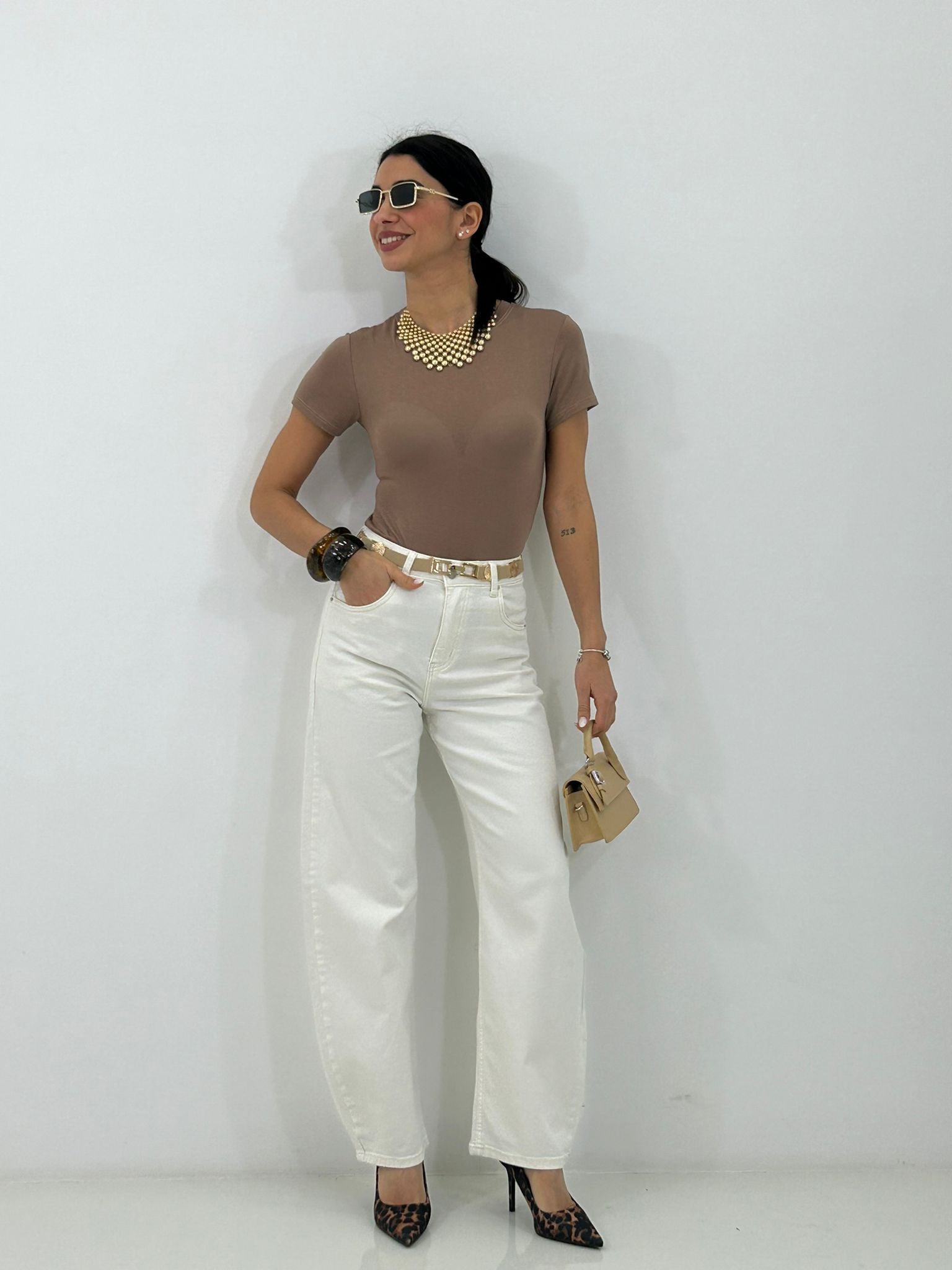 JEANS BLN WHITE NEW P/E26