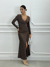DRESS CRYSTAL DRAPED NEW AI26