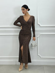 DRESS CRYSTAL DRAPED NEW AI26