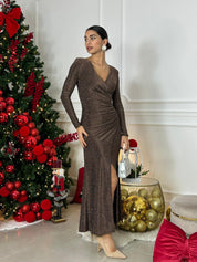 DRESS CRYSTAL DRAPED NEW AI26