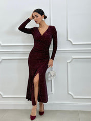 DRESS CRYSTAL DRAPED NEW AI26