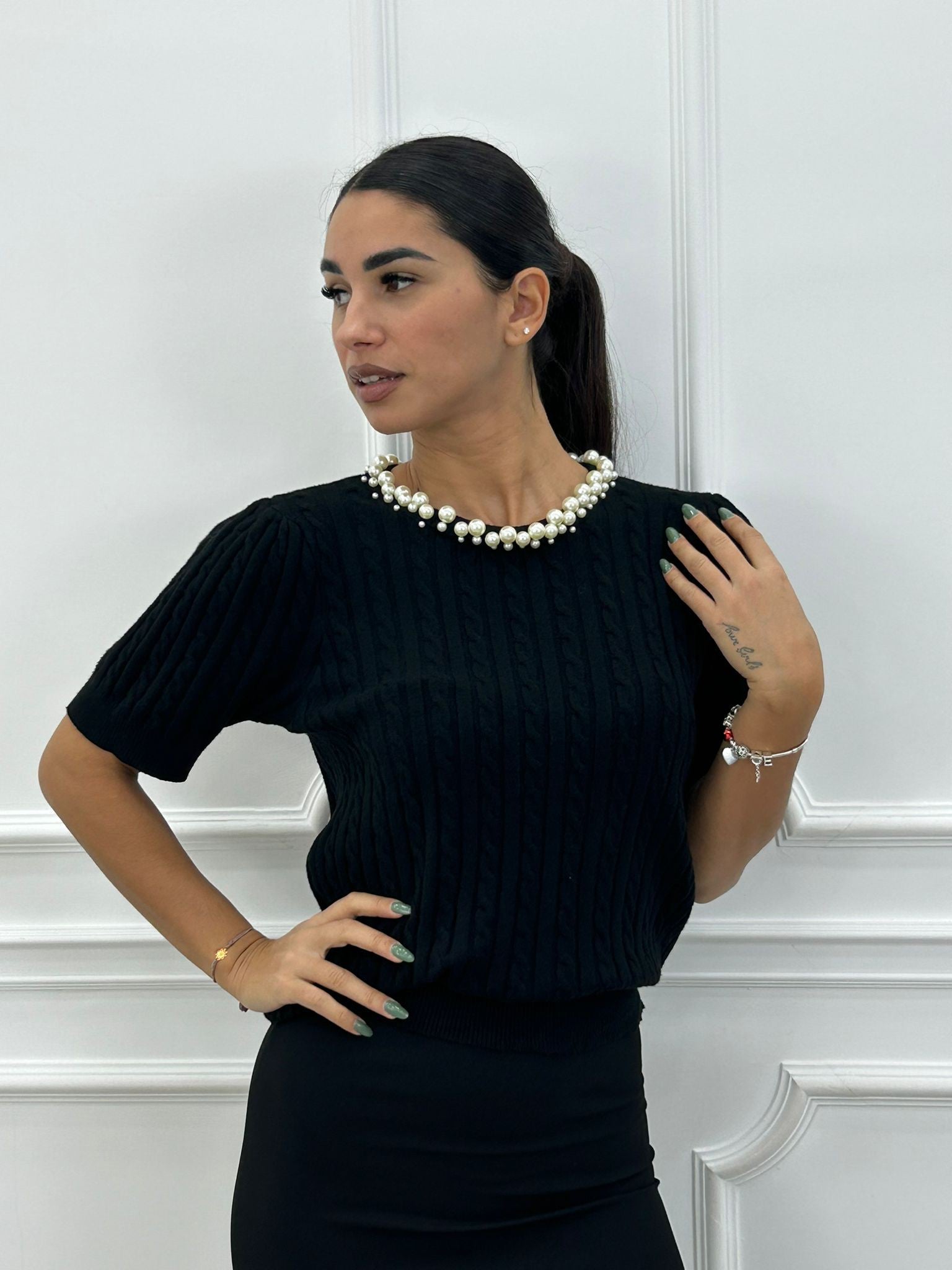 MAGLIA PEARL KNIT NEW AI26