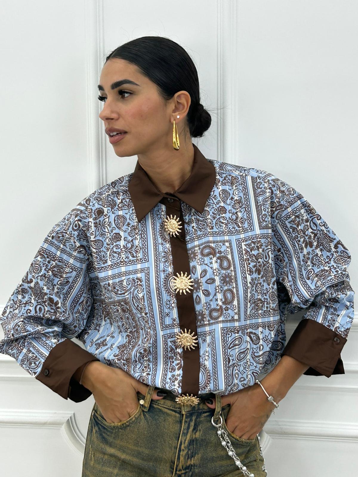 CAMICIA PAINTED FEELP NEW AI26