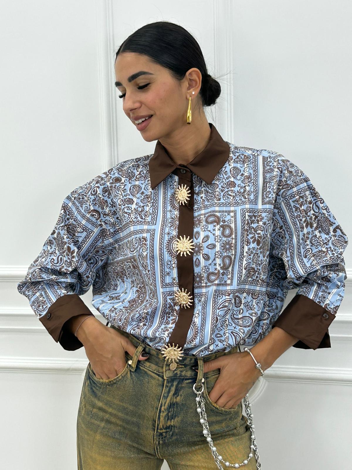 CAMICIA PAINTED FEELP NEW AI26