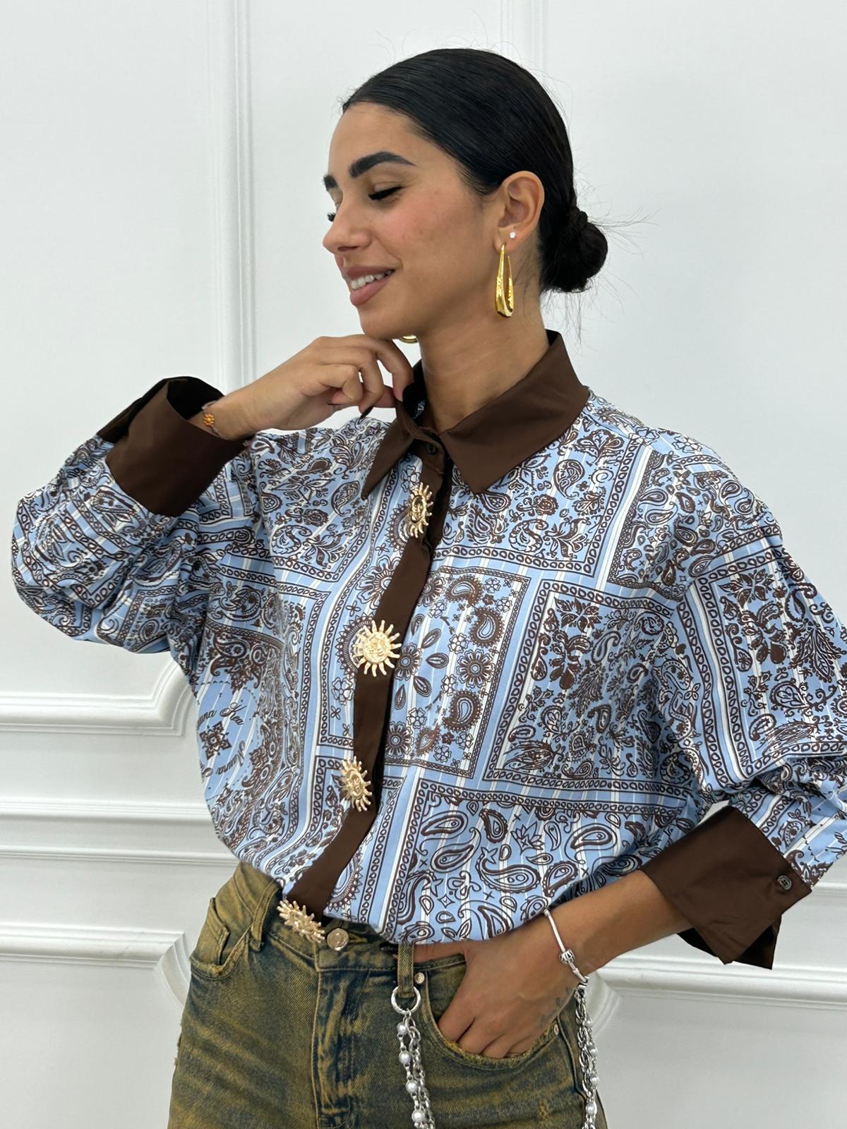 CAMICIA PAINTED FEELP NEW AI26