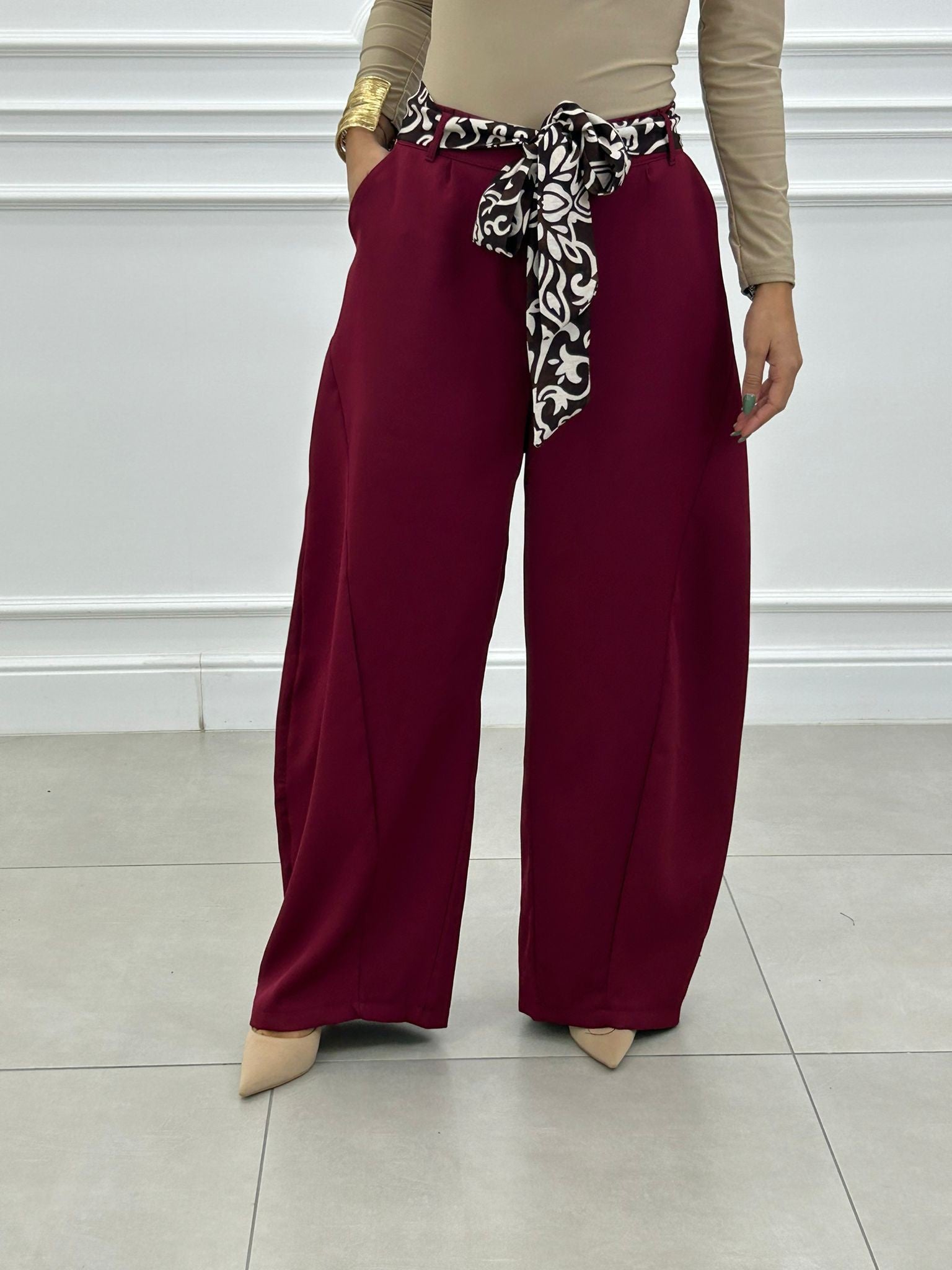 BALLOON PANTS CON FOULARD NEW AI26