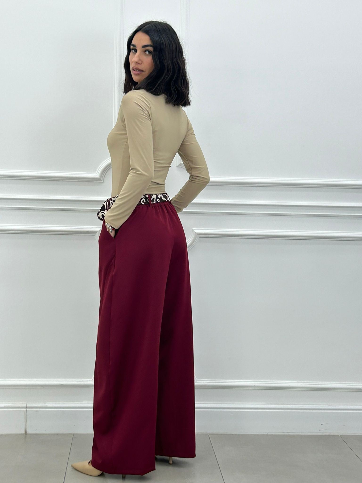 BALLOON PANTS CON FOULARD NEW AI26