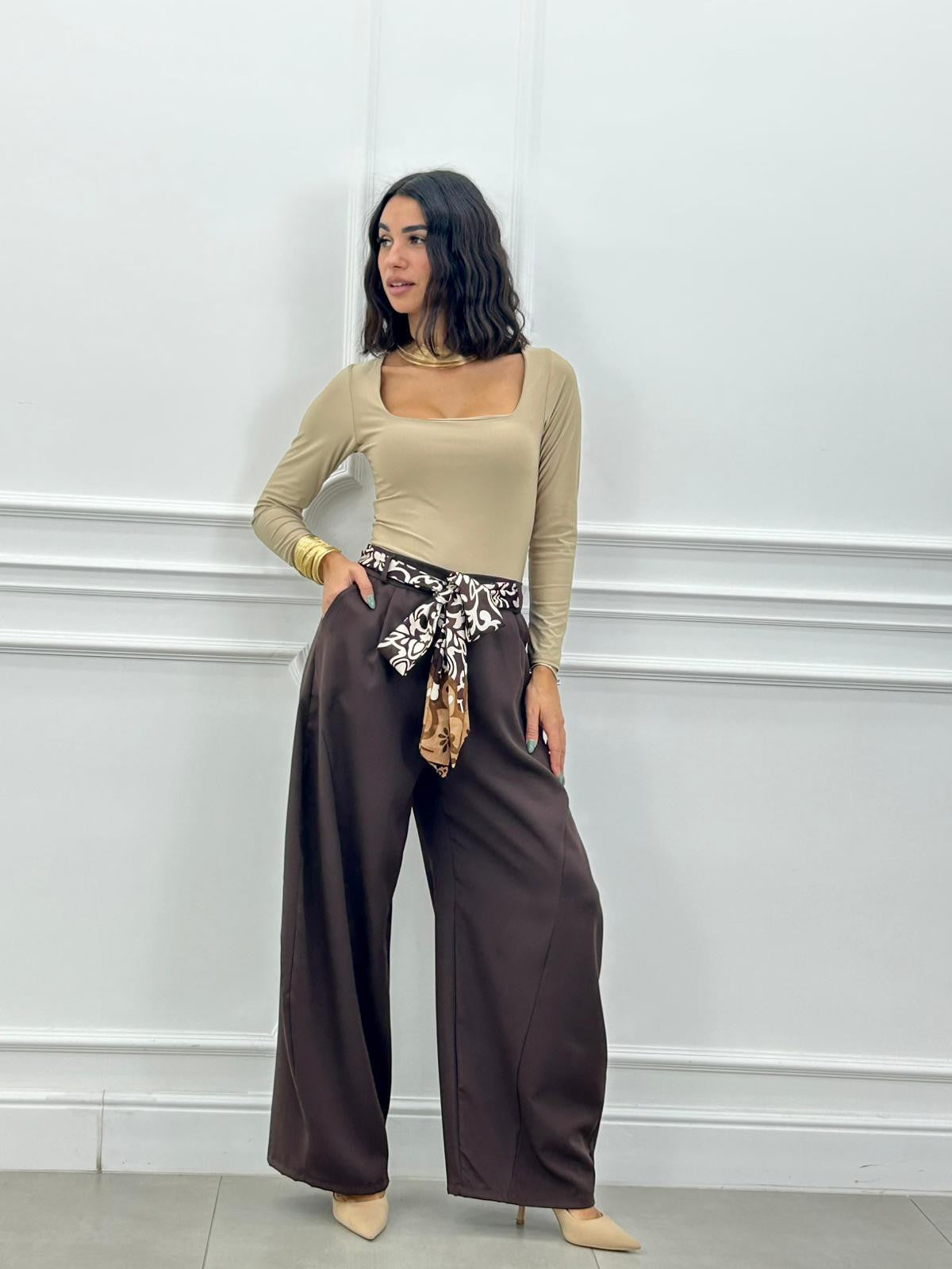 BALLOON PANTS CON FOULARD NEW AI26