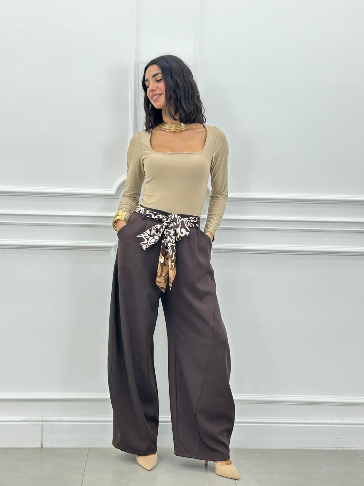 BALLOON PANTS CON FOULARD NEW AI26