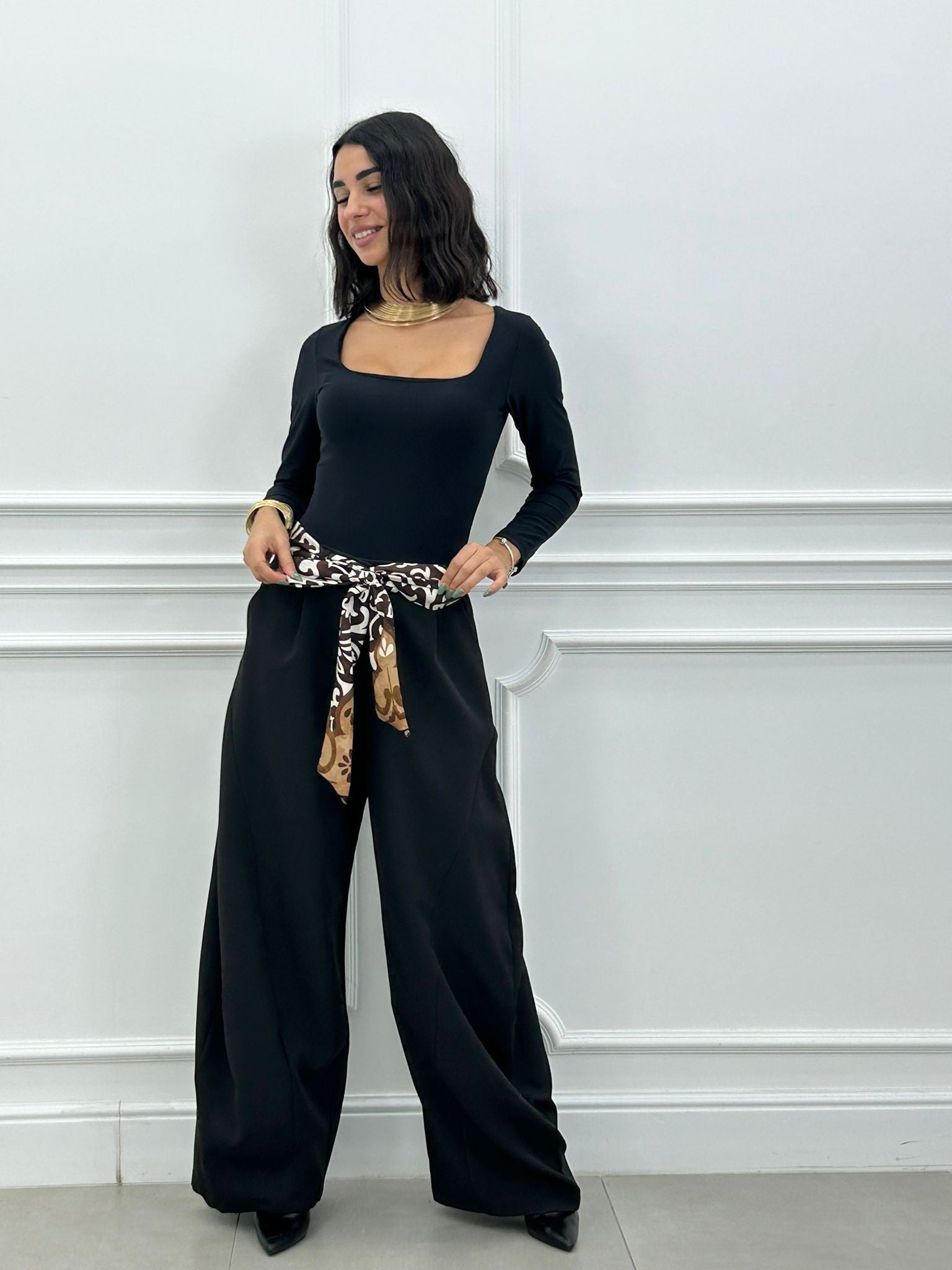 BALLOON PANTS CON FOULARD NEW AI26