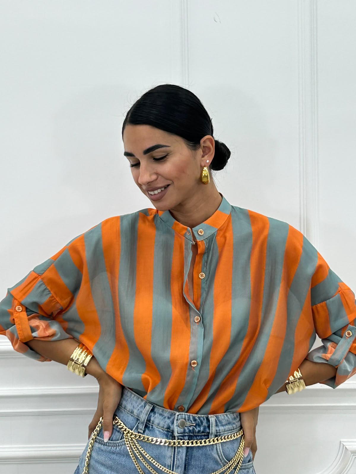 CAMICIA RIGHE NEW PE/26