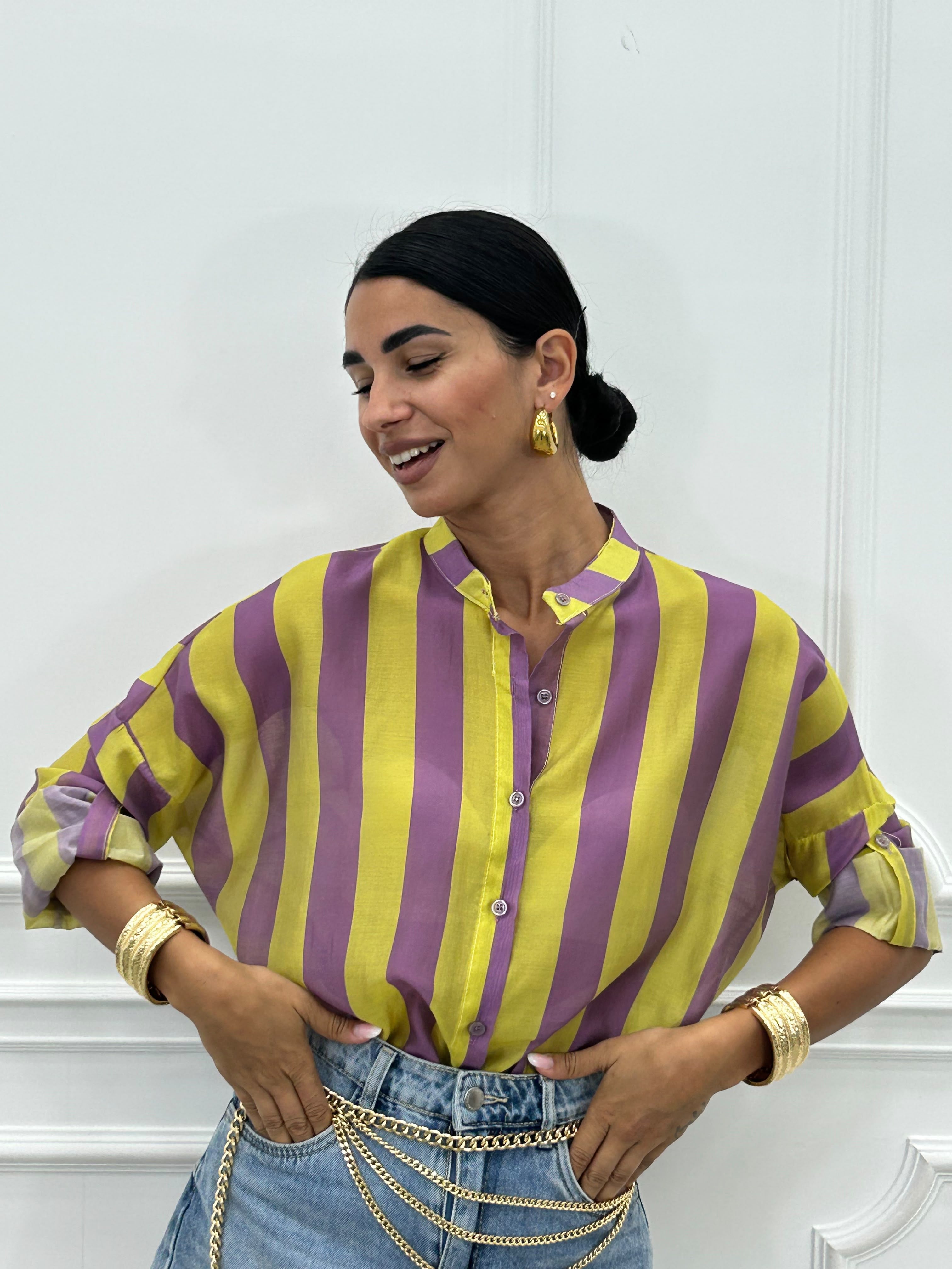 CAMICIA RIGHE NEW PE/26