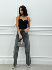 JEANS LEOPARD GREY NEW AI26