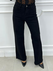 JEANS BLACK FLARED NEW AI26