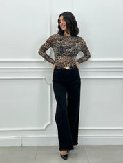 JEANS BLACK FLARED NEW AI26