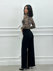 JEANS BLACK FLARED NEW AI26