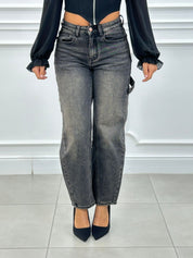 JEANS BLACK WASH NEW AI26