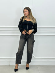 JEANS BLACK WASH NEW AI26