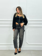 JEANS BLACK WASH NEW AI26