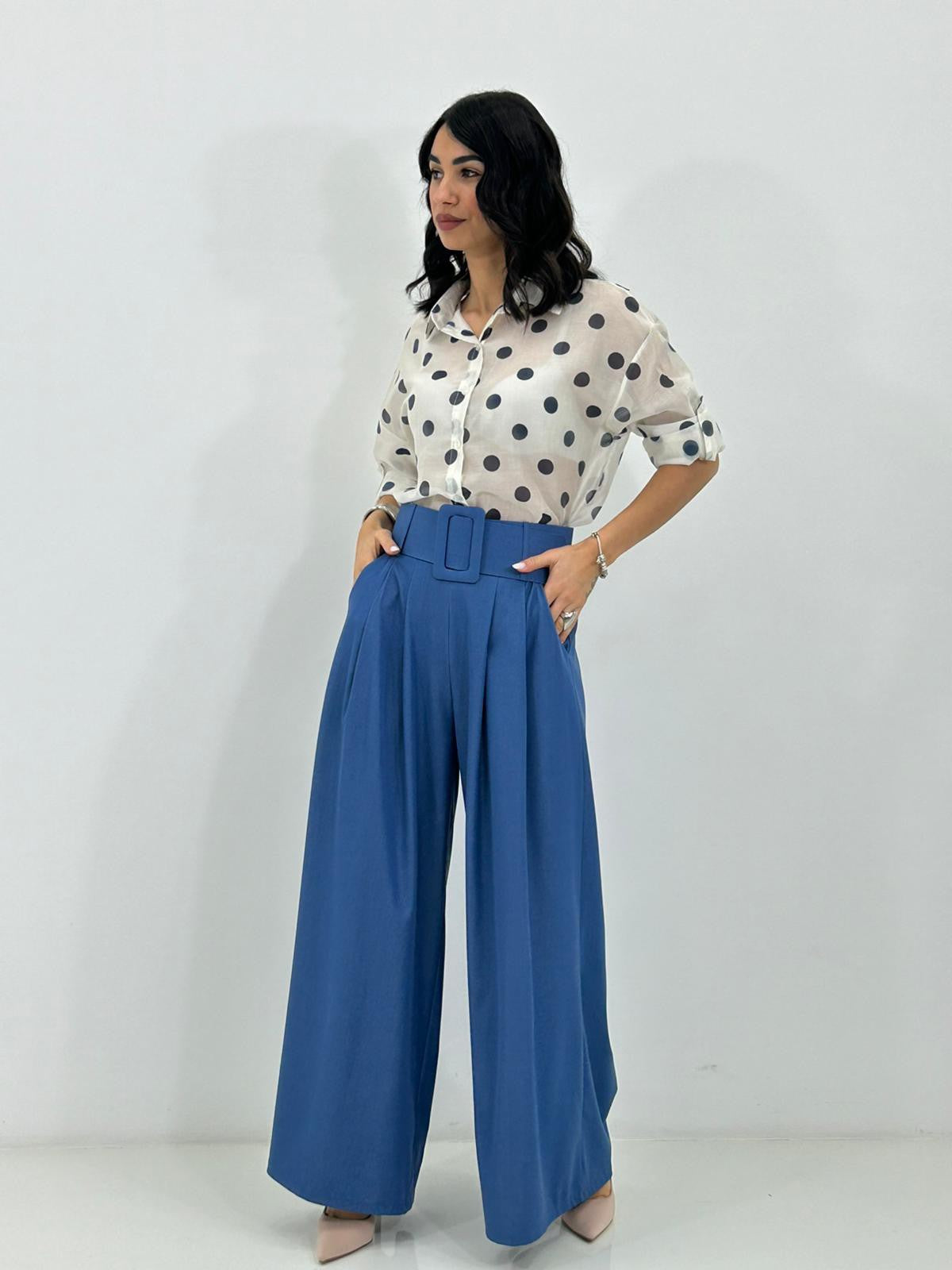 PANTALONE DENIM BELT NEW P/E26