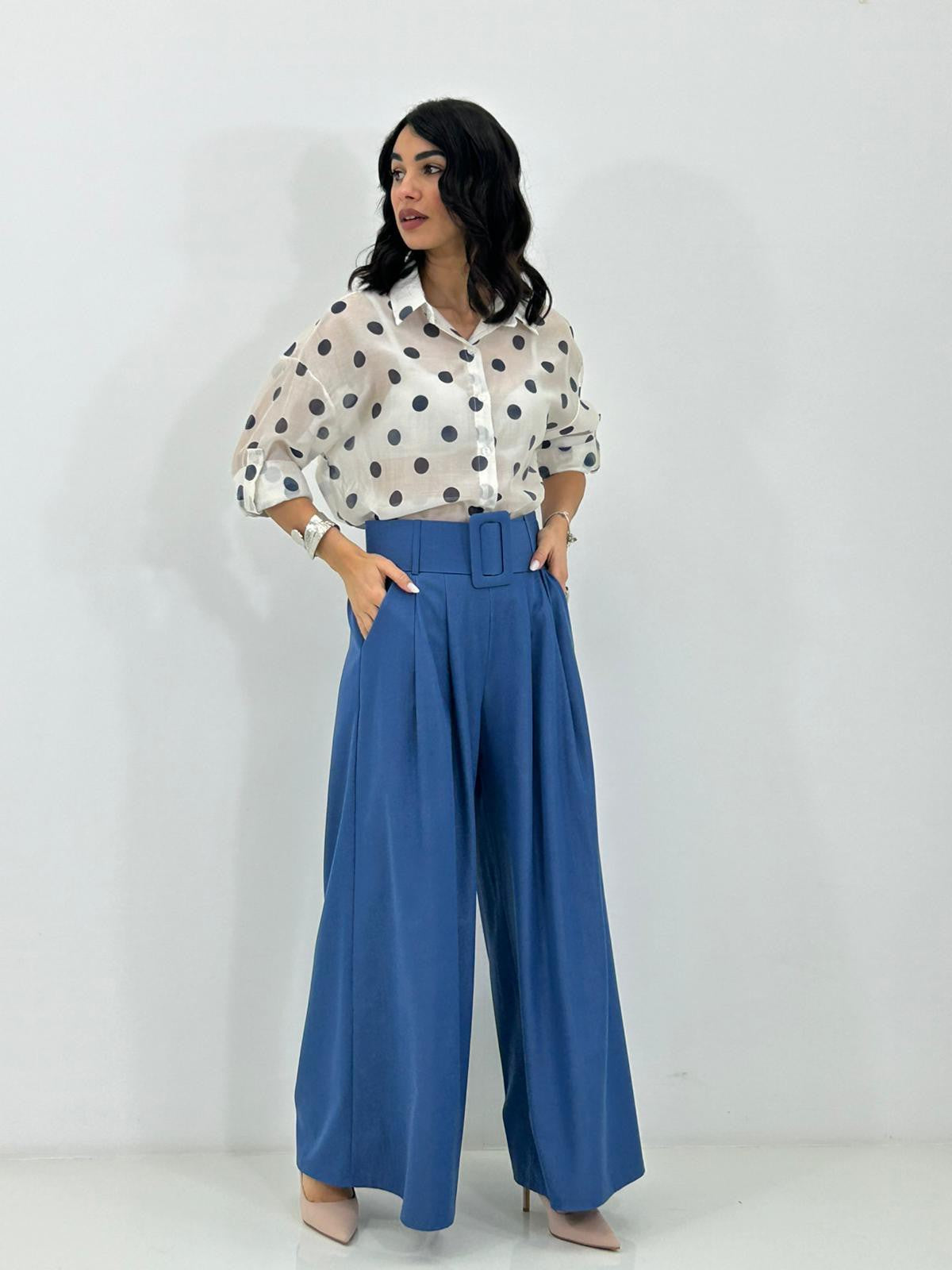 PANTALONE DENIM BELT NEW P/E26