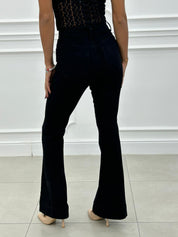 JEANS BLACK FALRE NEW AI26