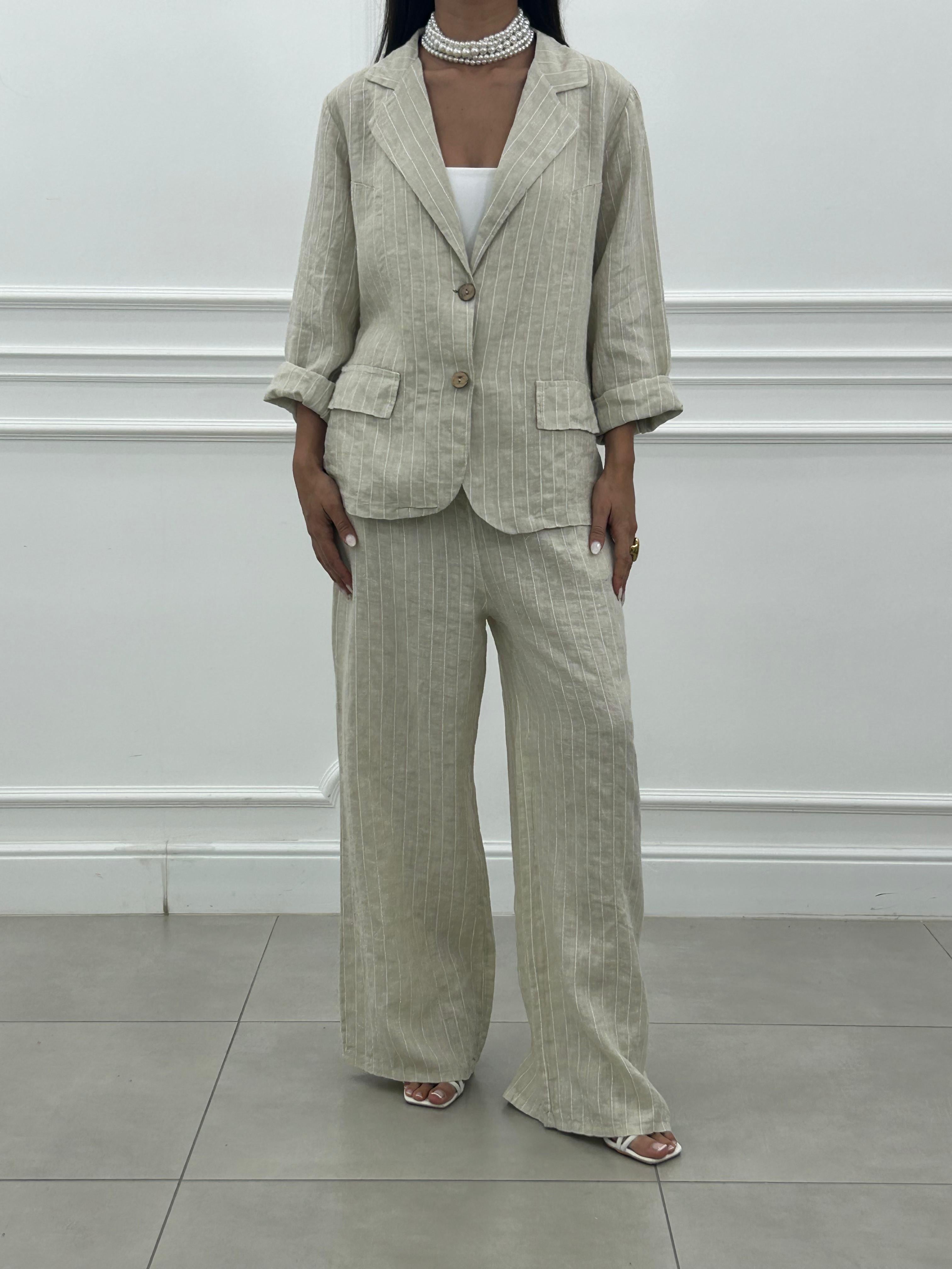 COORDINATO LINEN STRIPE NEW PE/26