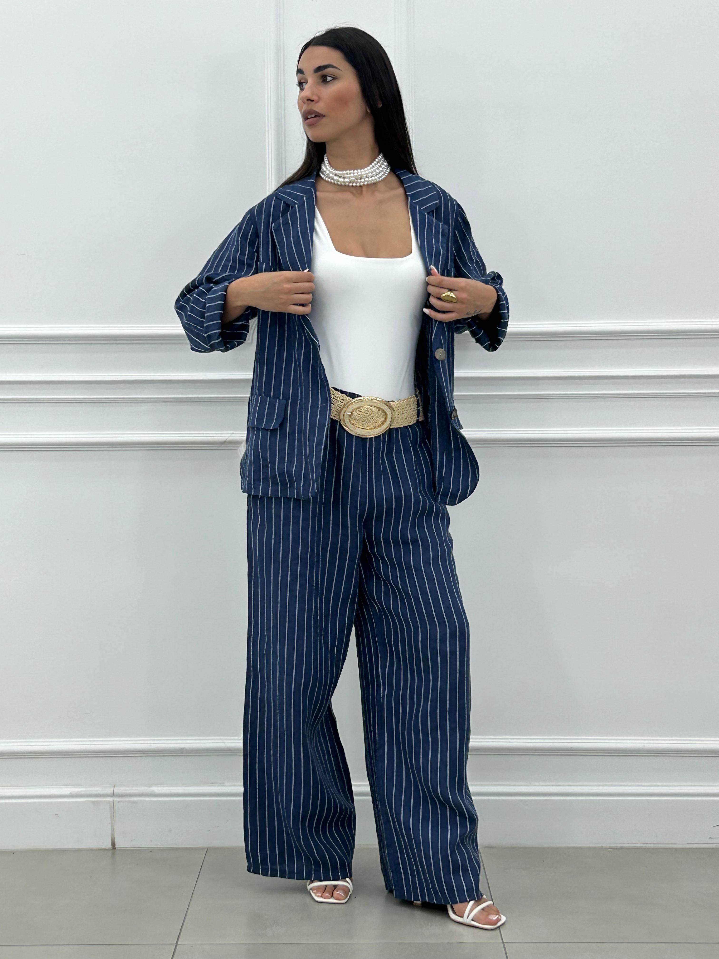 COORDINATO LINEN STRIPE NEW PE/26