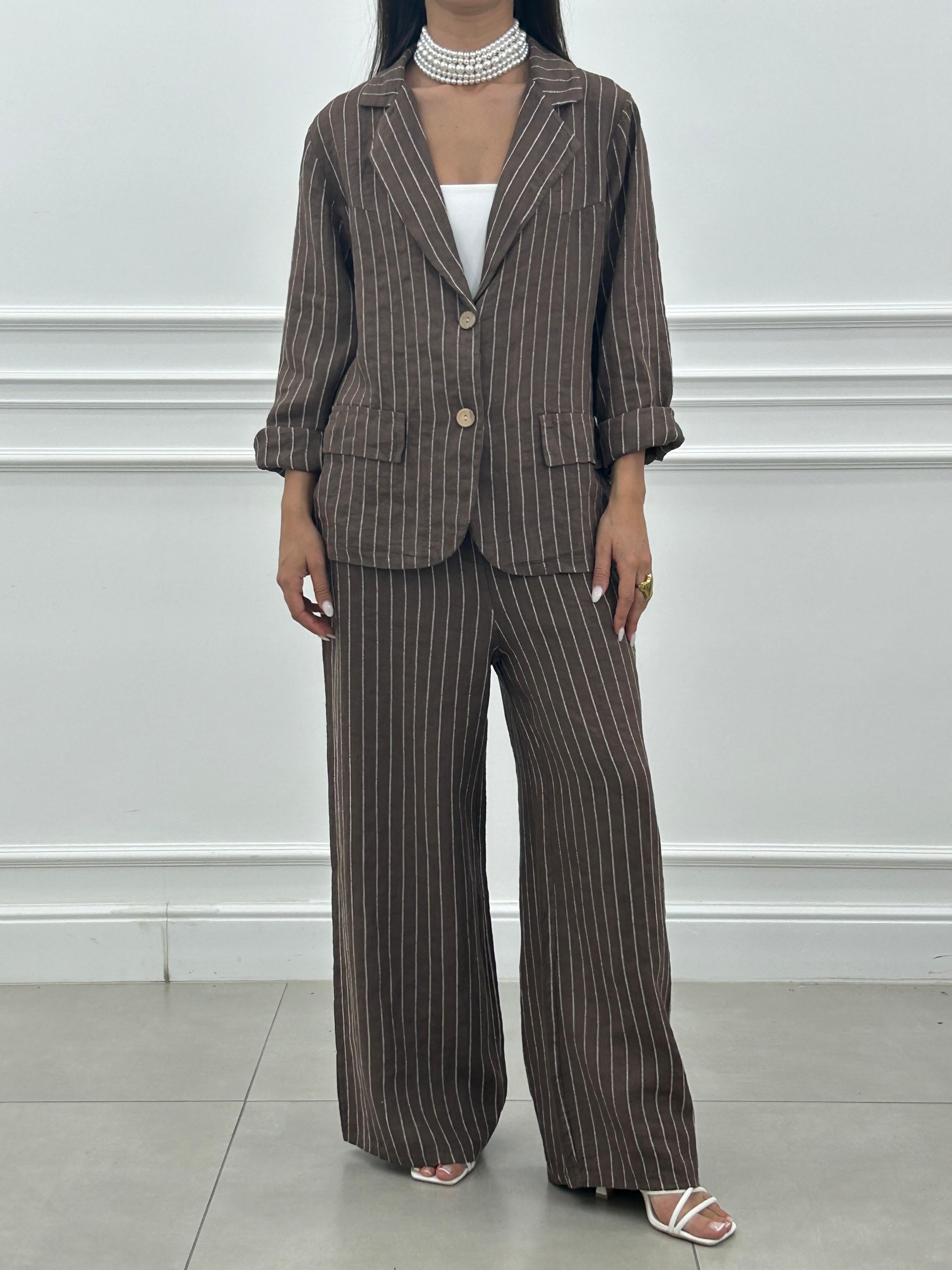COORDINATO LINEN STRIPE NEW PE/26