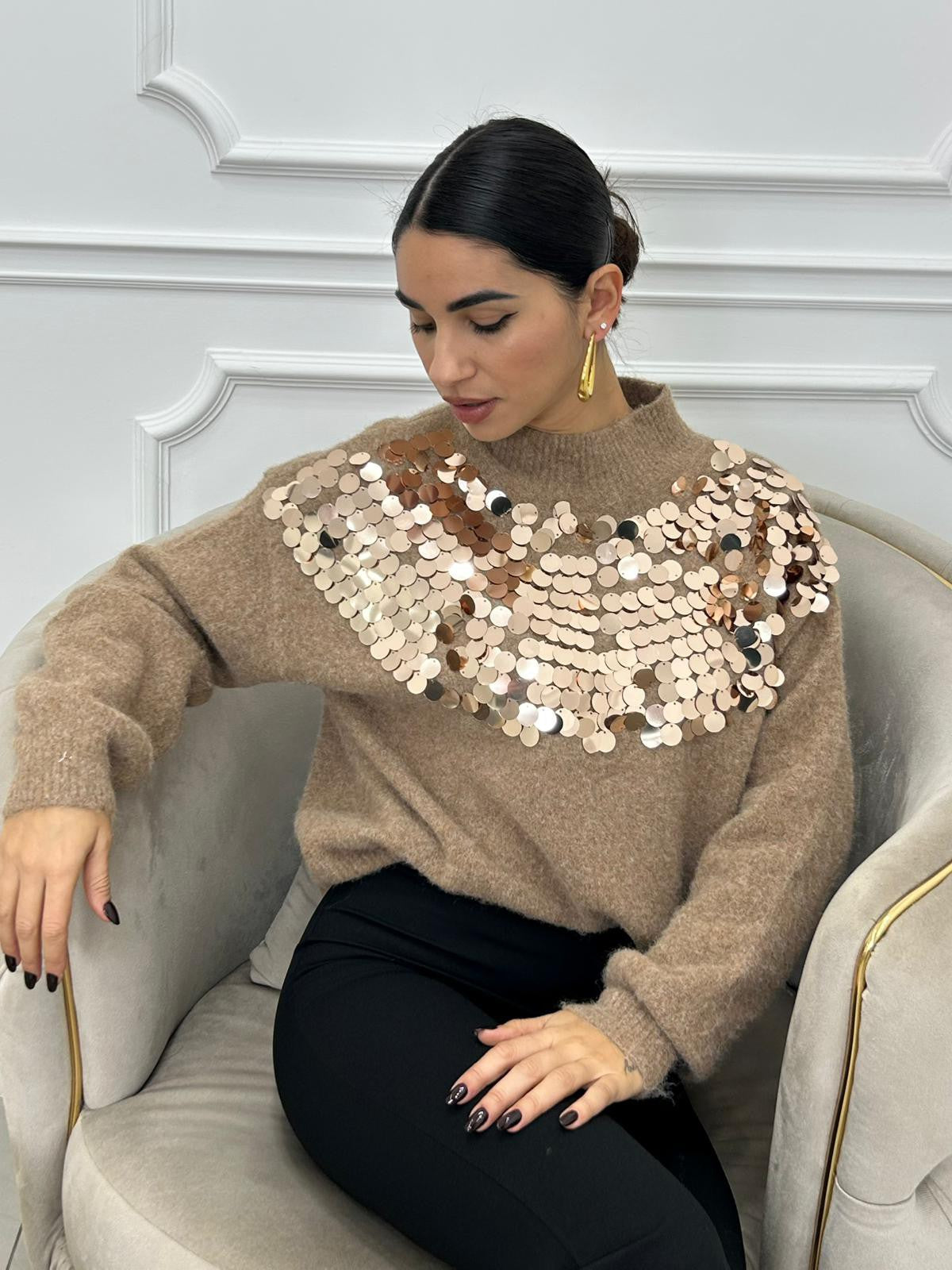 MAGLIONE PAILLETTES NEW AI26