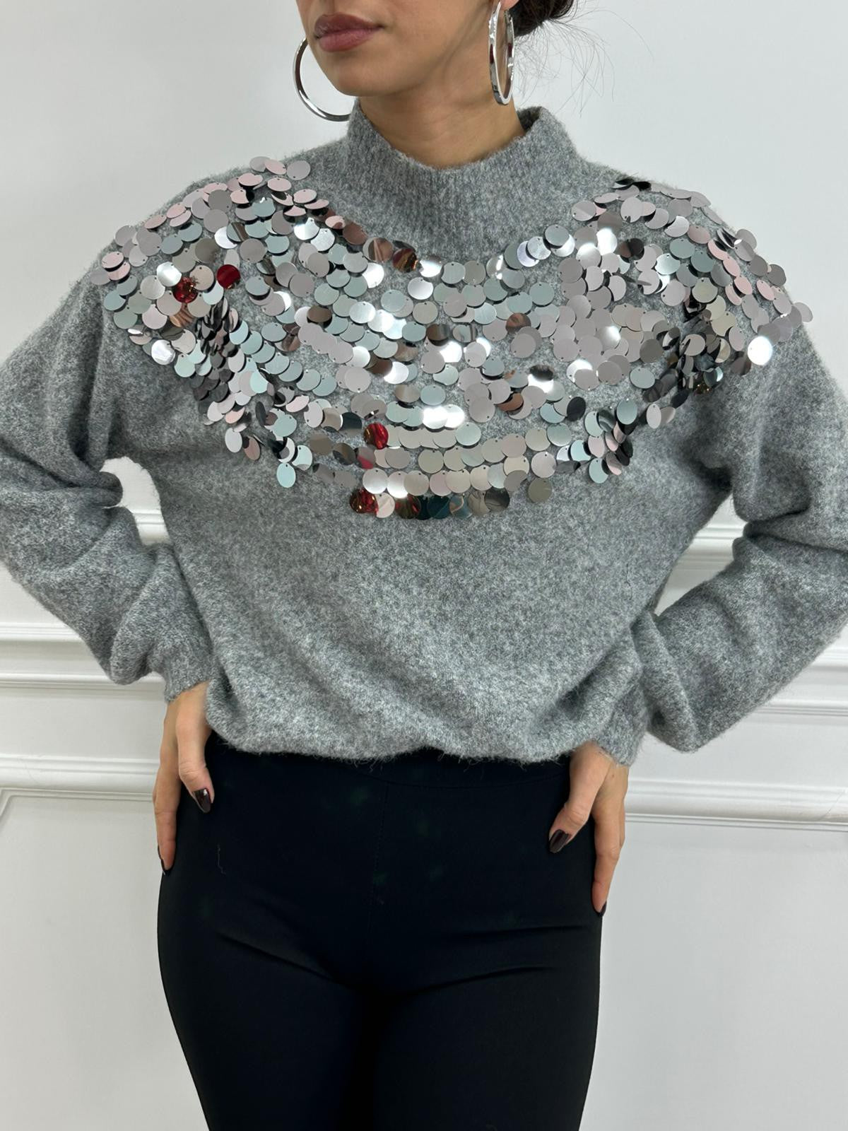 MAGLIONE PAILLETTES NEW AI26