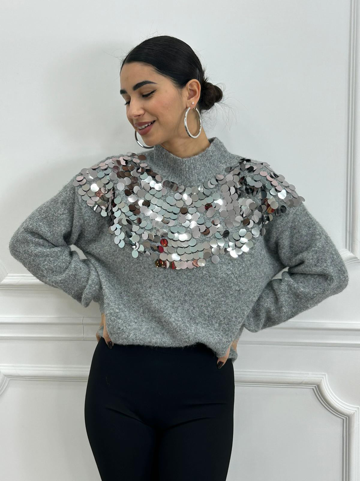 MAGLIONE PAILLETTES NEW AI26