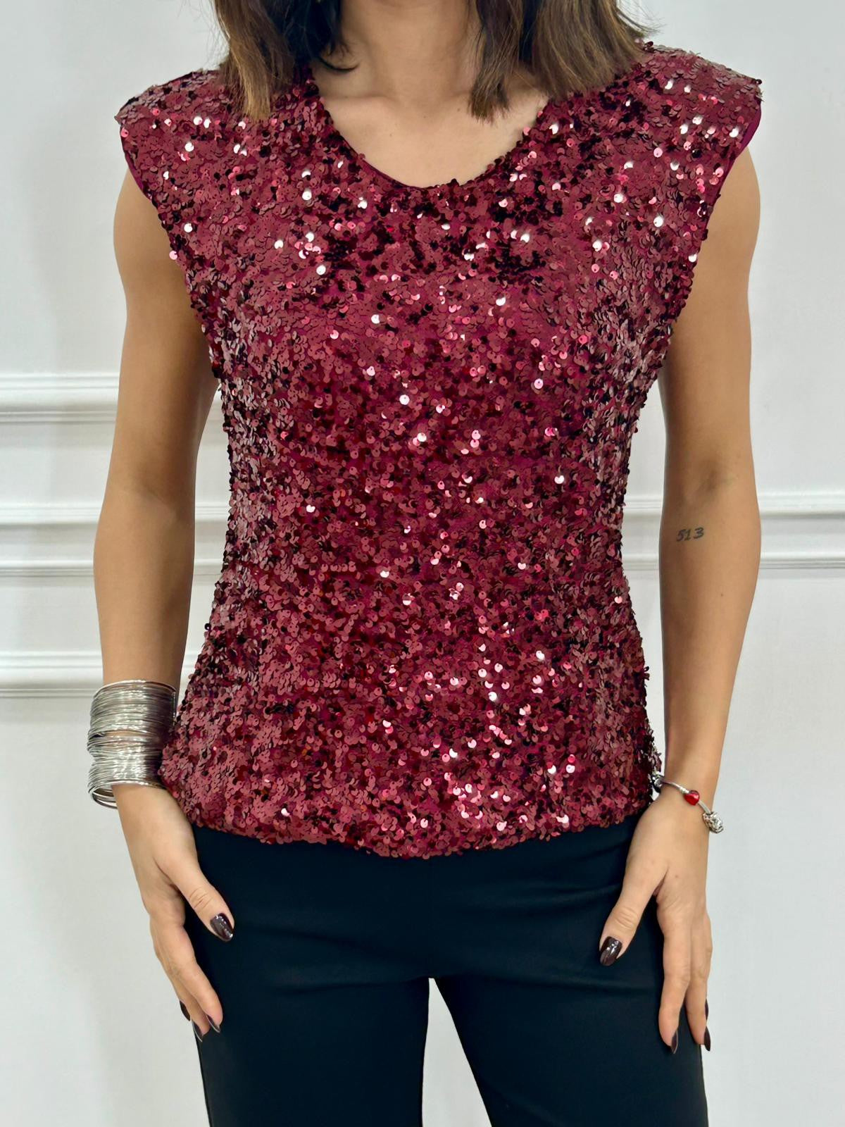 MAGLIA PAILLETTES NEW AI26