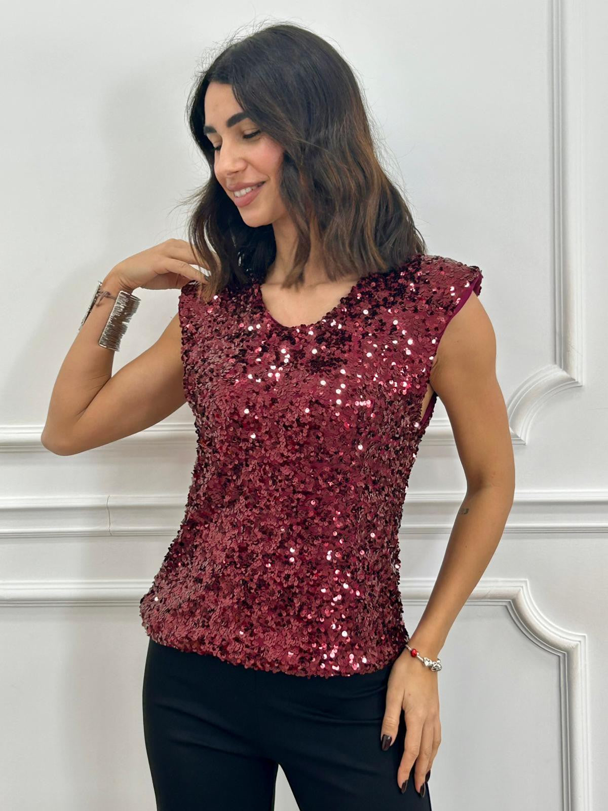 MAGLIA PAILLETTES NEW AI26