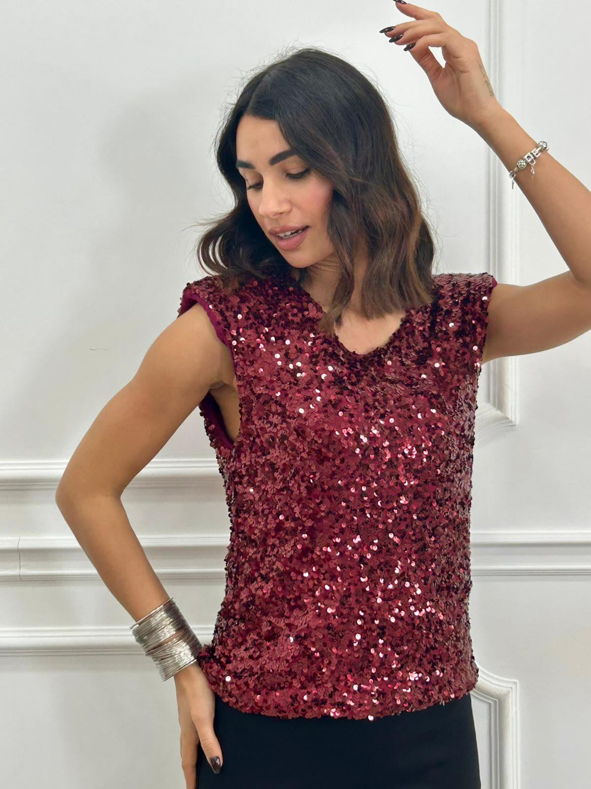 MAGLIA PAILLETTES NEW AI26