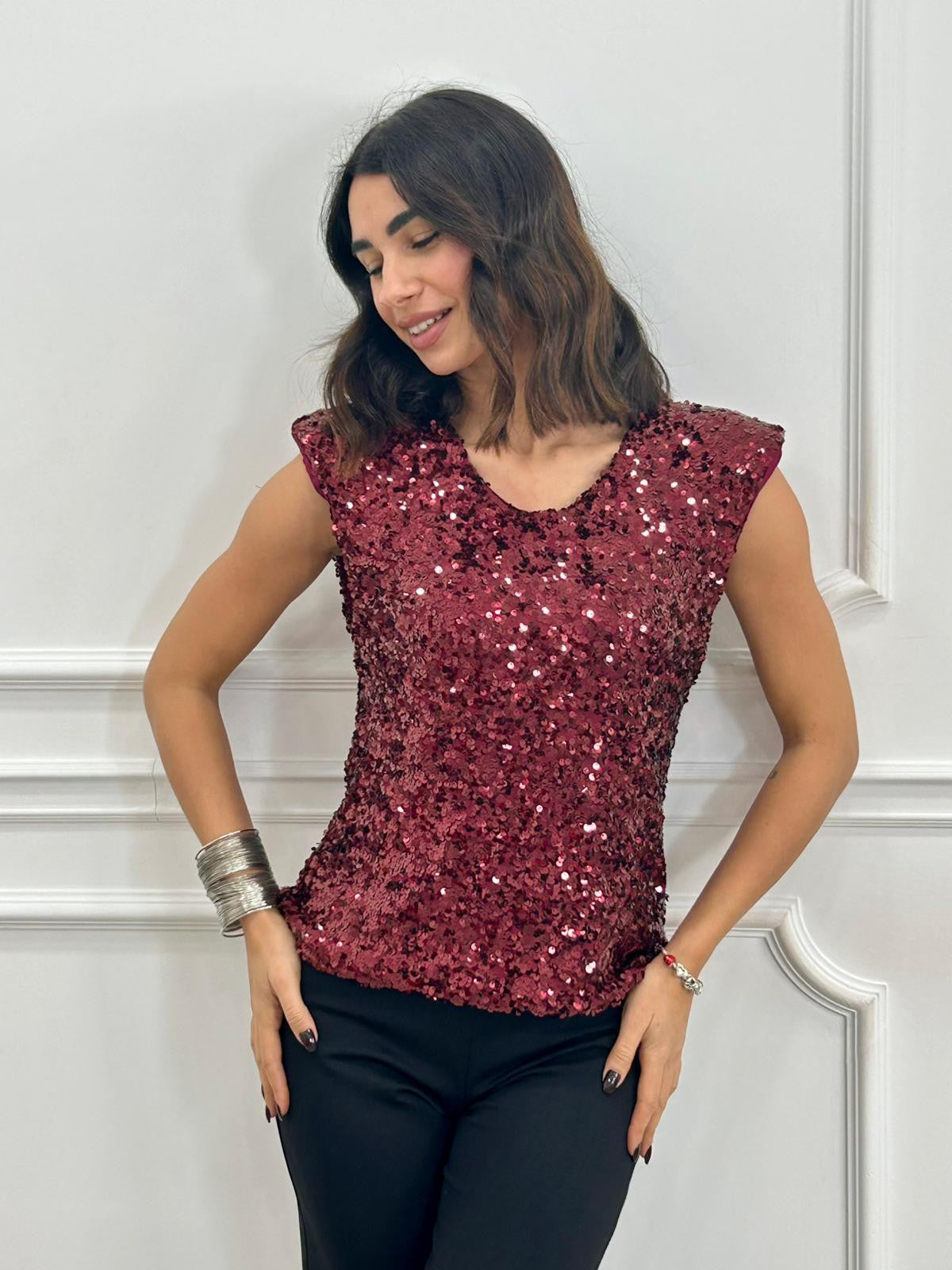 MAGLIA PAILLETTES NEW AI26