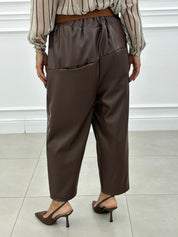 PANTALONE CROPPED IN ECOPELLE NEW AI26
