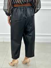 PANTALONE CROPPED IN ECOPELLE NEW AI26
