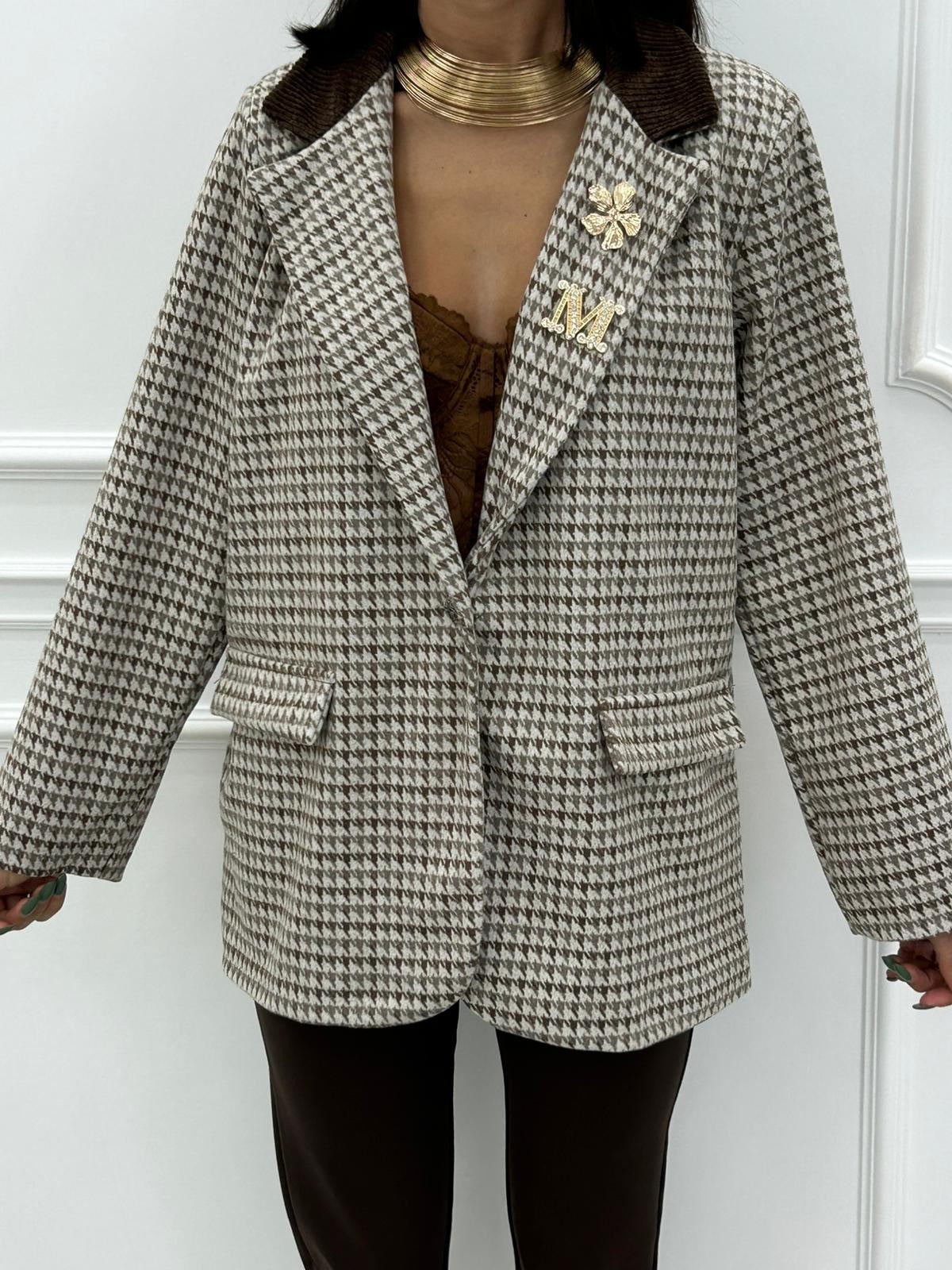 GIACCA PIED DE POUL NEW AI26