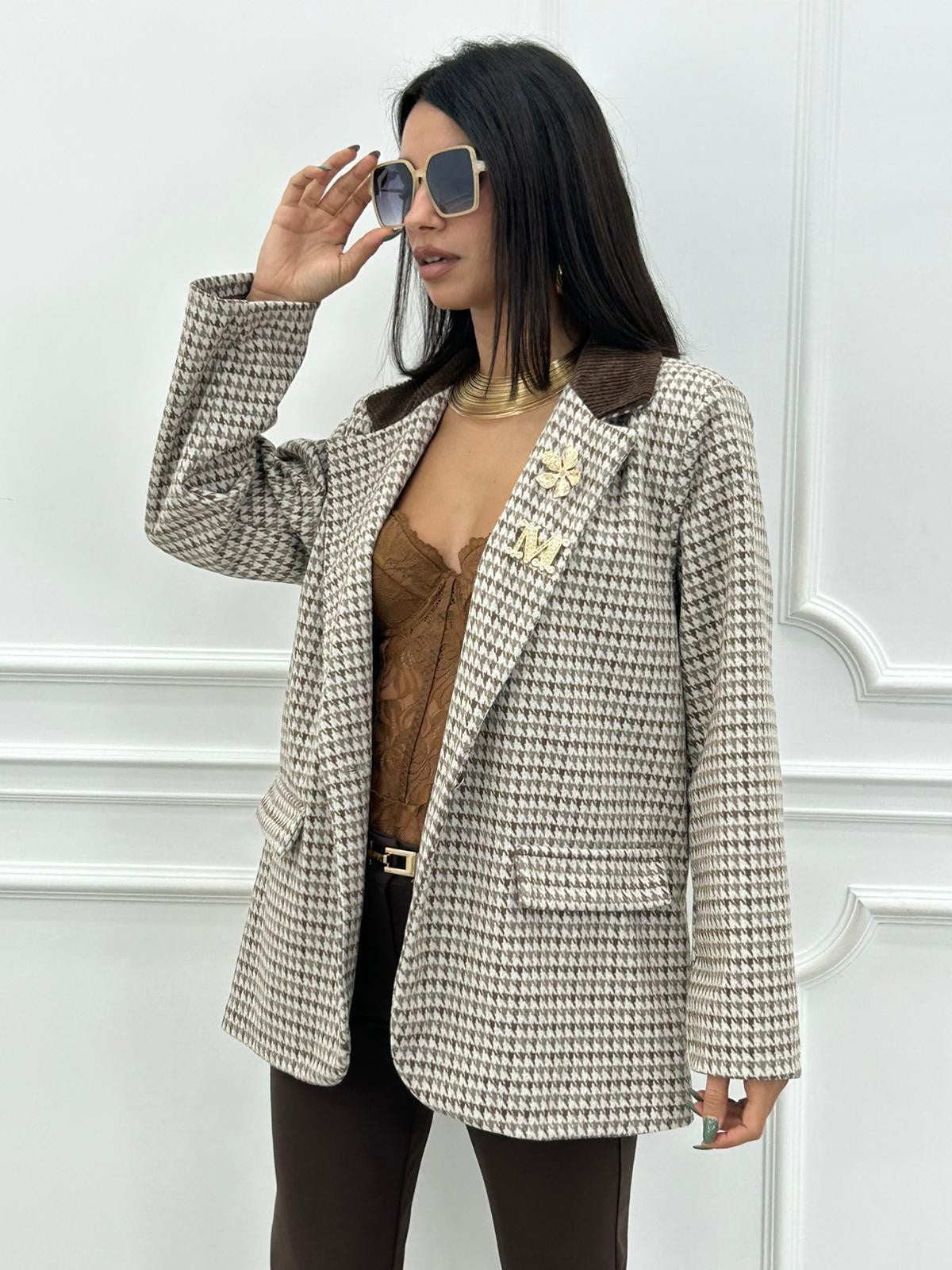 GIACCA PIED DE POUL NEW AI26