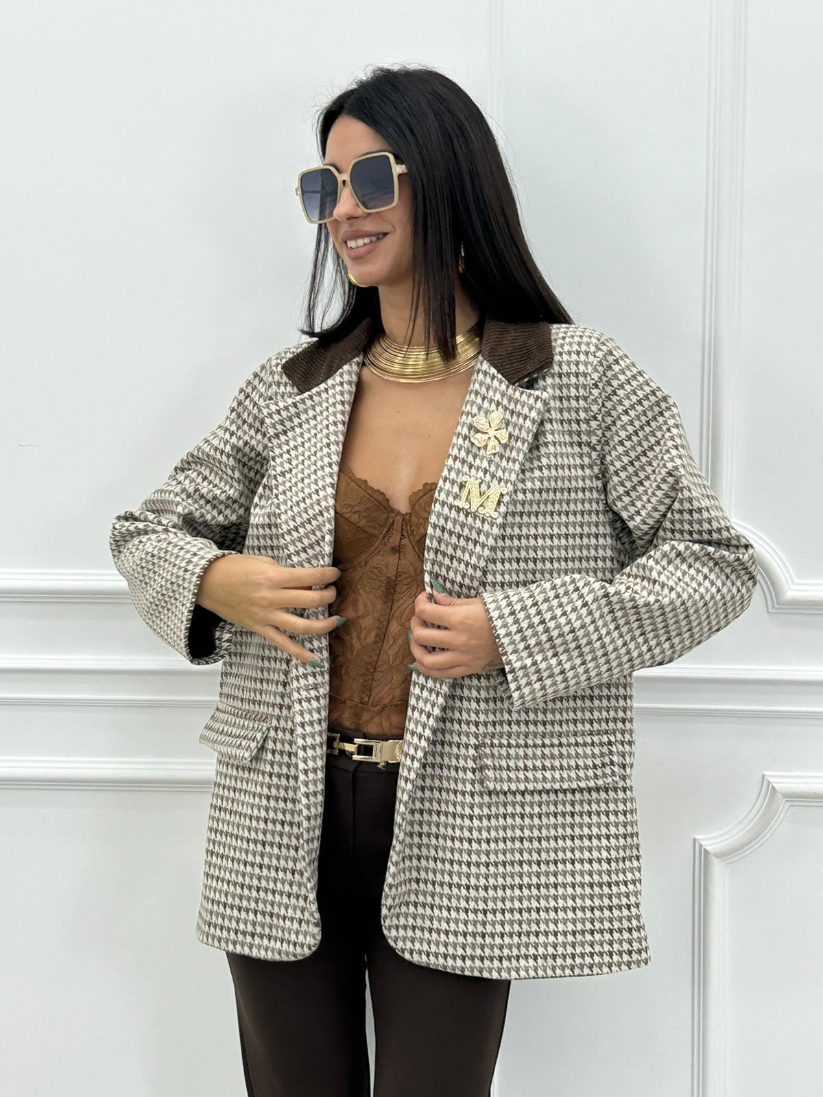 GIACCA PIED DE POUL NEW AI26