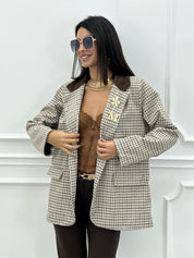 GIACCA PIED DE POUL NEW AI26