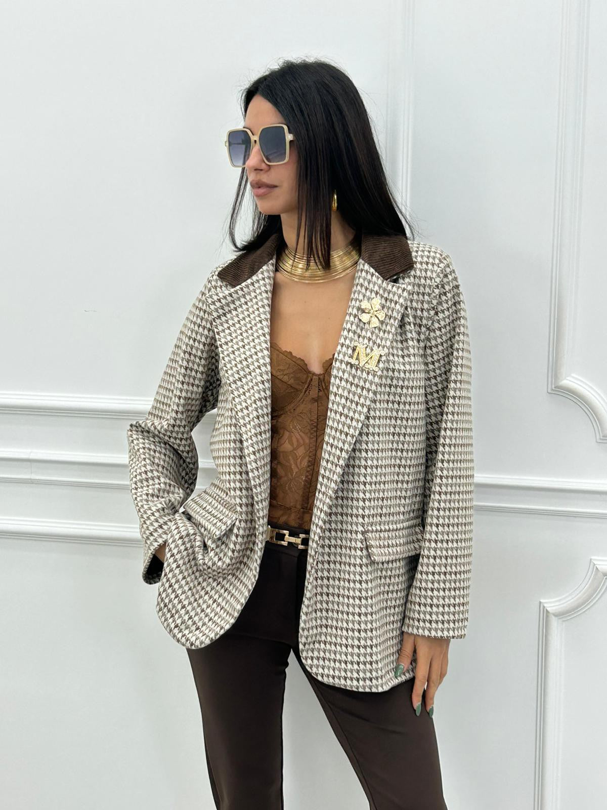 GIACCA PIED DE POUL NEW AI26