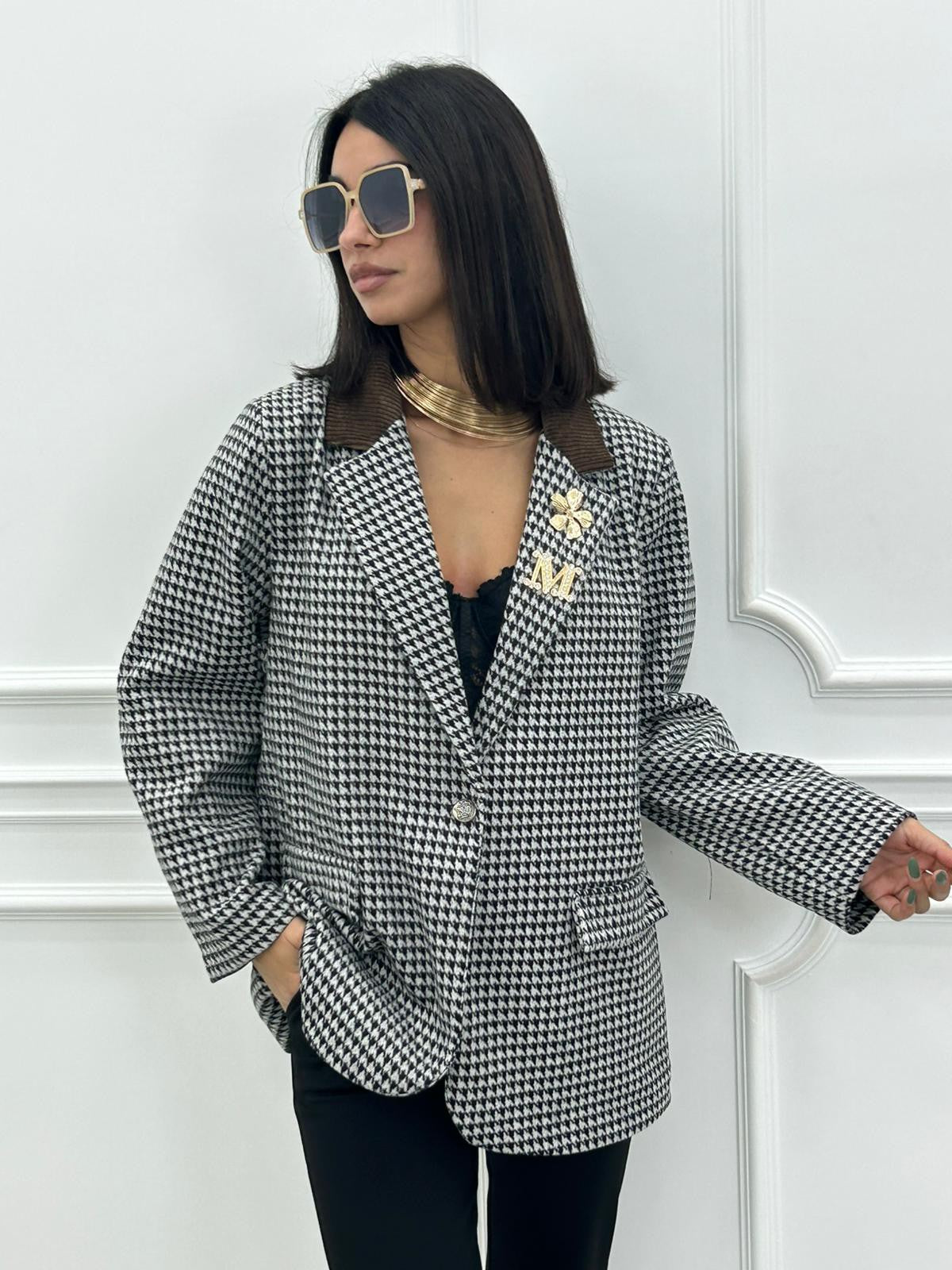 GIACCA PIED DE POUL NEW AI26