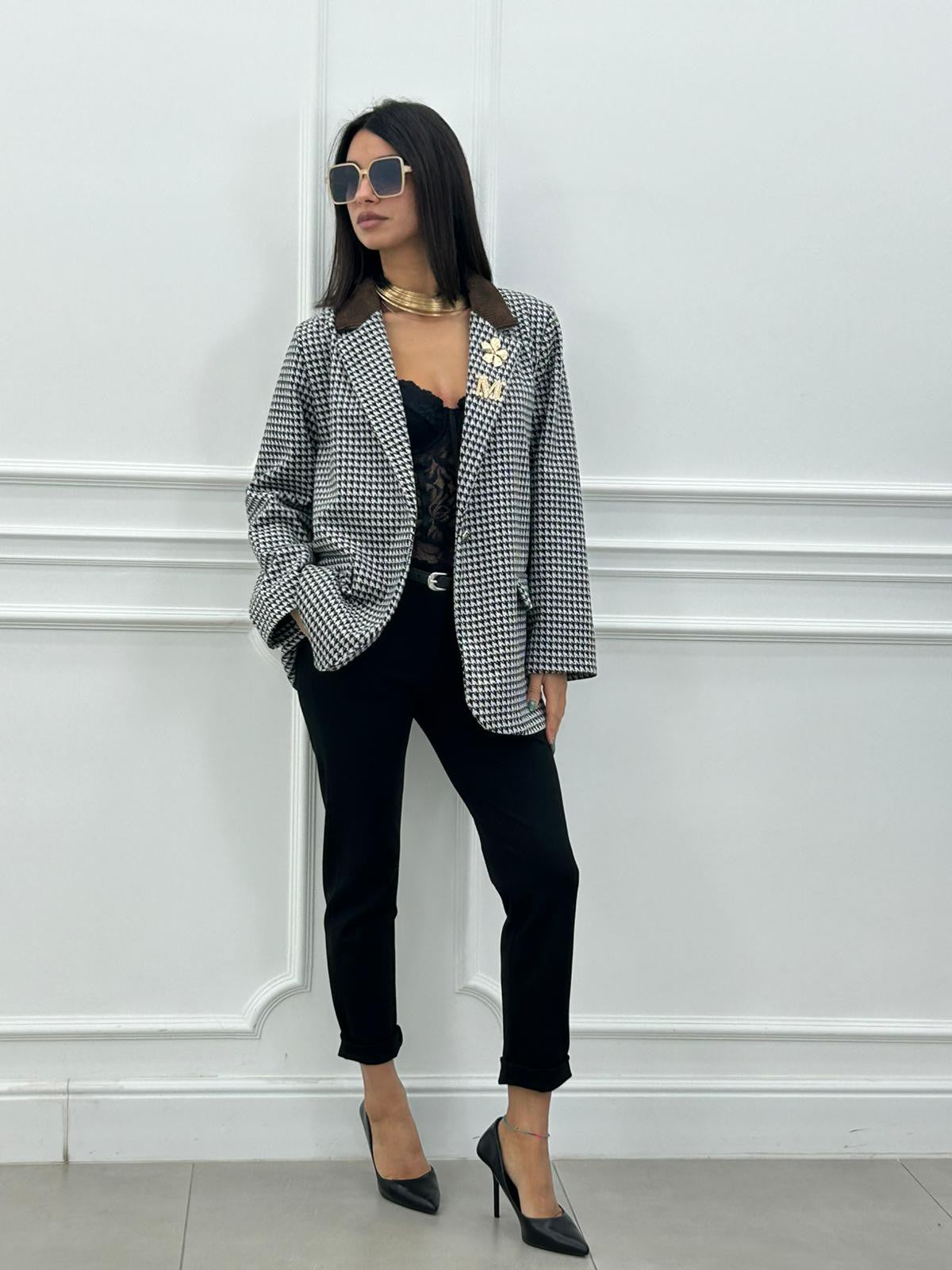 GIACCA PIED DE POUL NEW AI26