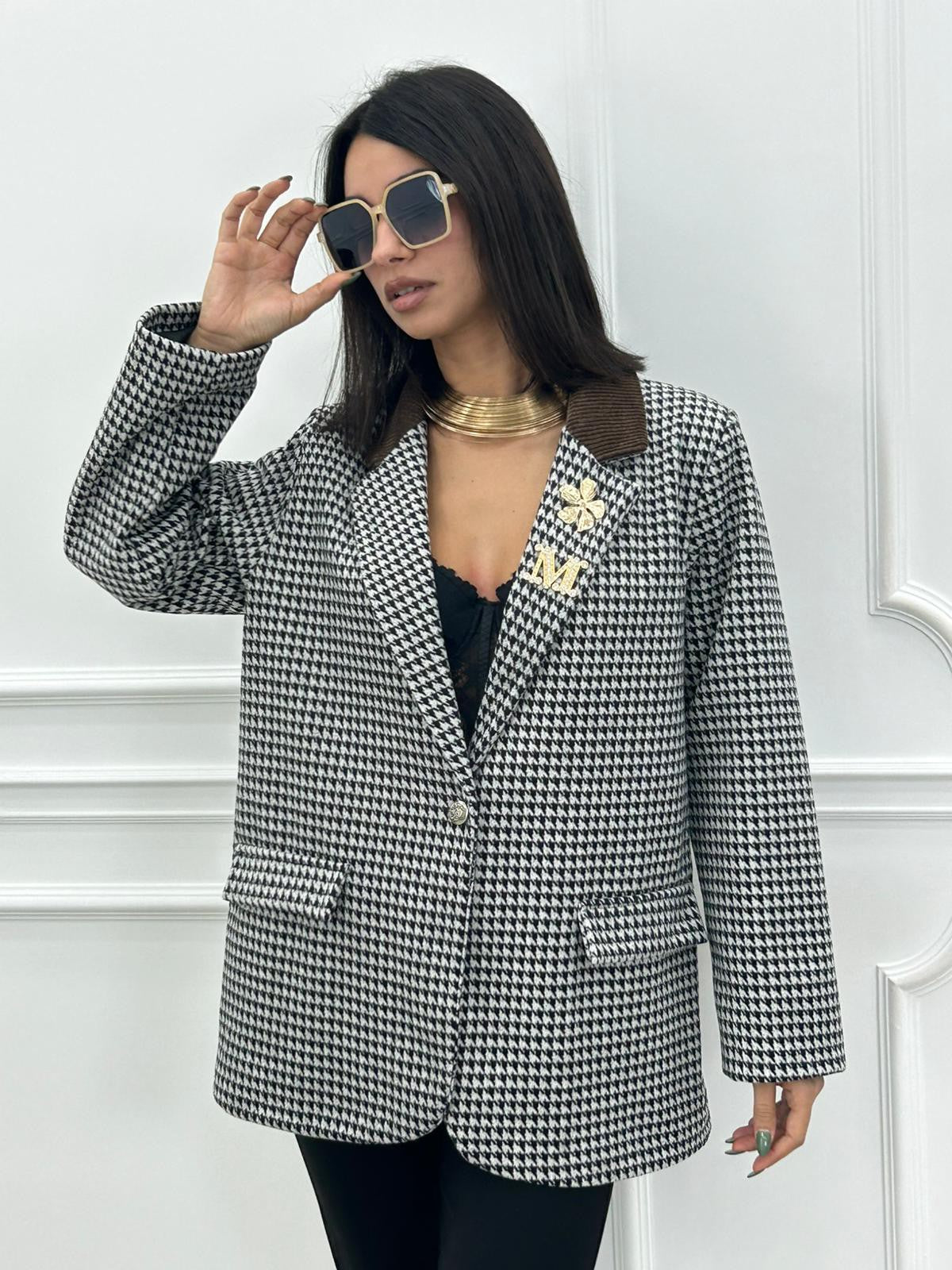 GIACCA PIED DE POUL NEW AI26