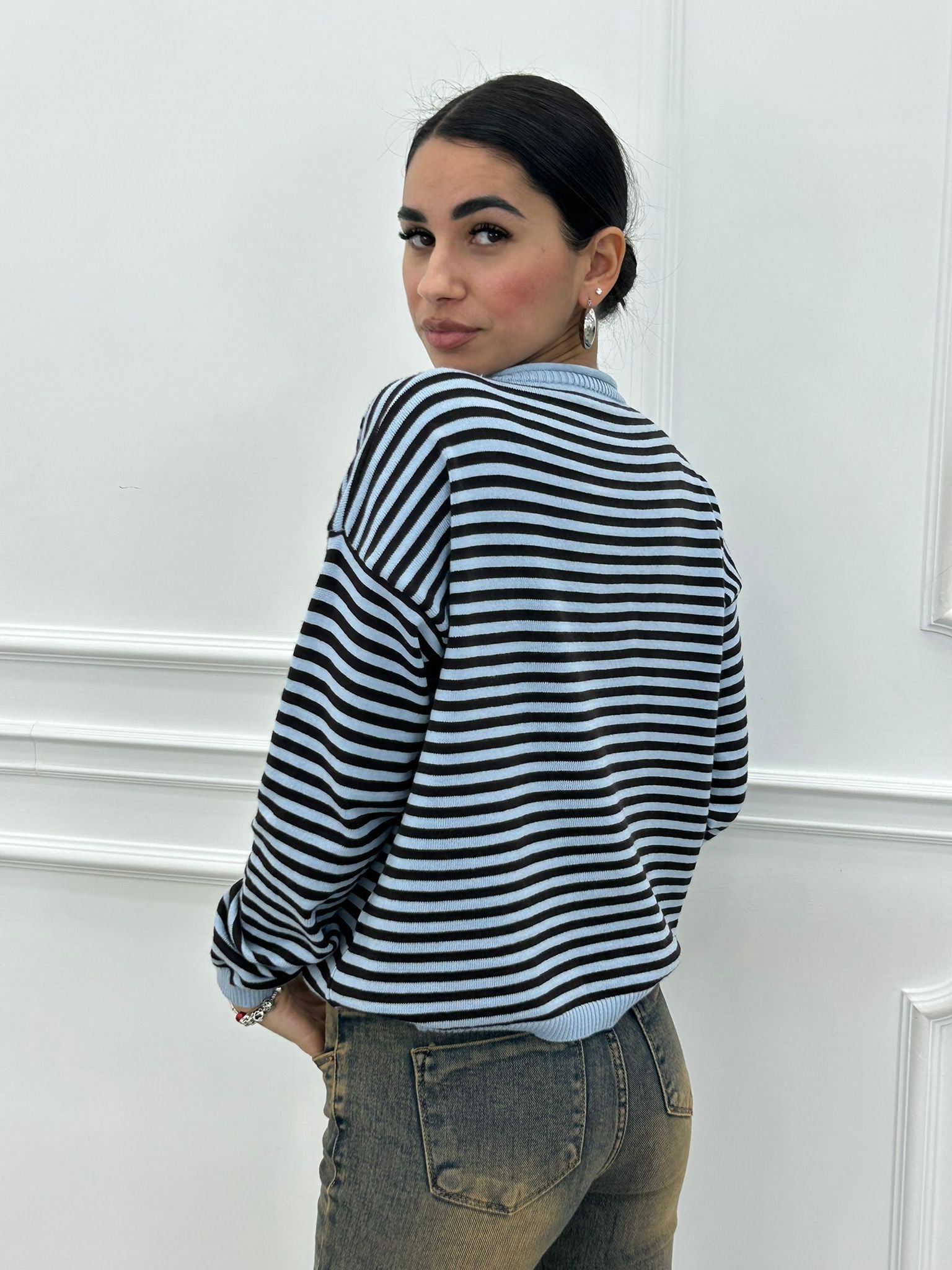 MAGLIONCINO RIGHE NEW AI26