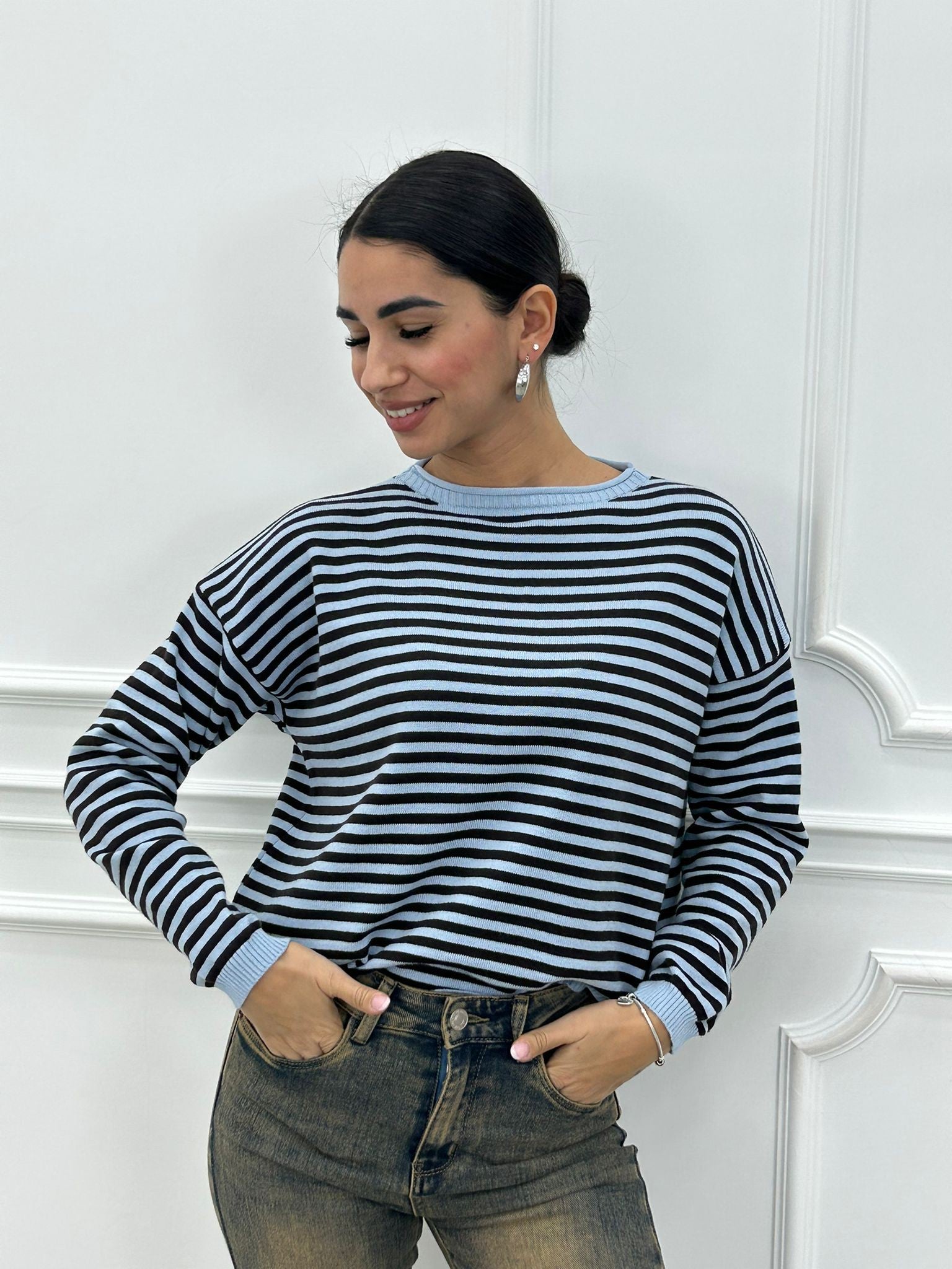 MAGLIONCINO RIGHE NEW AI26