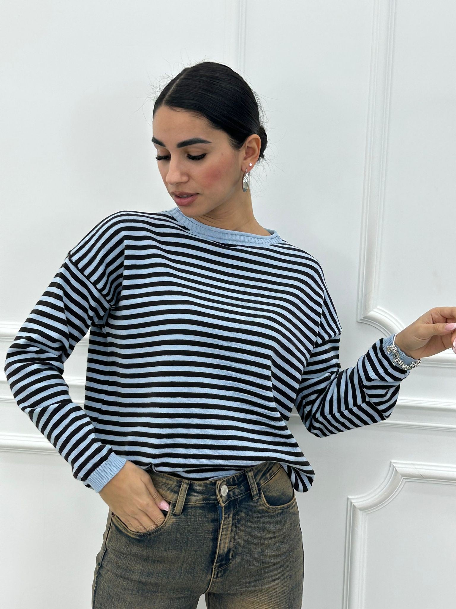 MAGLIONCINO RIGHE NEW AI26