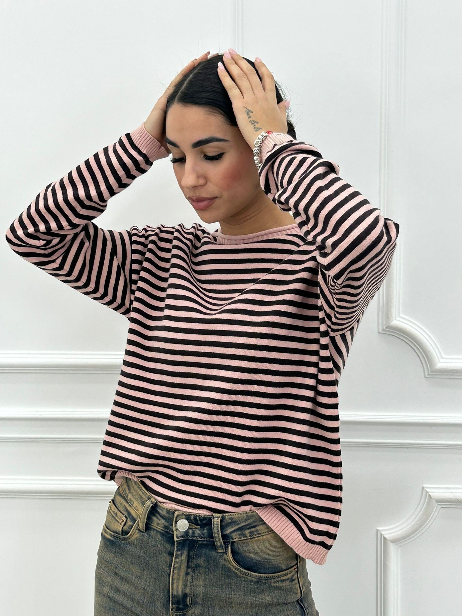 MAGLIONCINO RIGHE NEW AI26